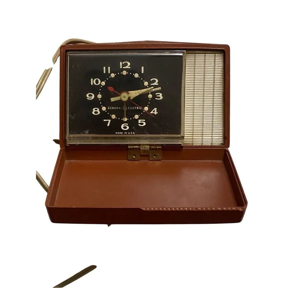 Lot of 3 Vintage MCM Clocks Alarm Bradley GE Yantar USSR